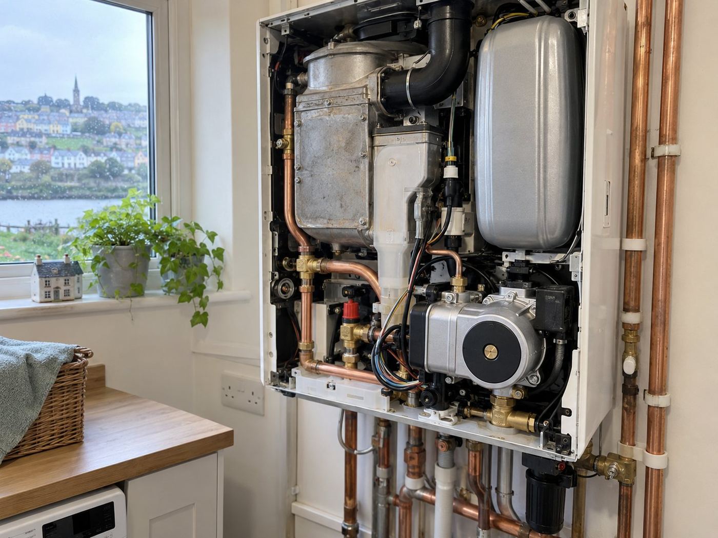 No heat or hot water: boiler breakdown: A combi boiler losing pressure and locking out every evening.