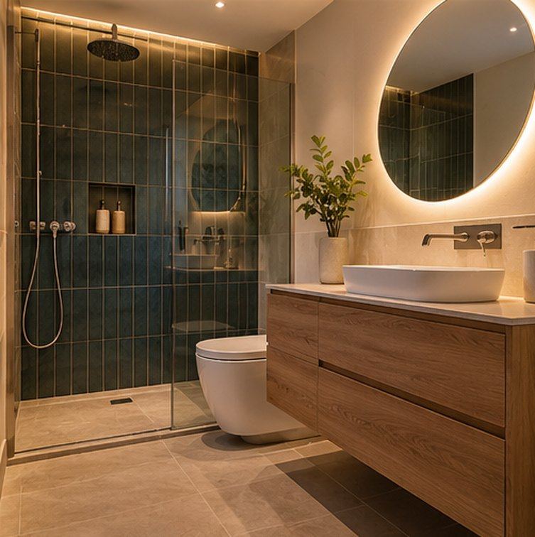 New en-suite in a box room: A family wanting an en-suite off the main bedroom.