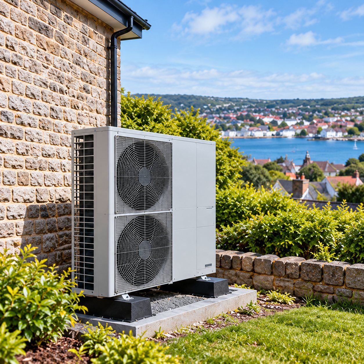 Replacement heat pump: A 12-year-old heat pump that had failed beyond economic repair.